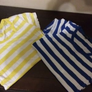 2 stripped shirts like new